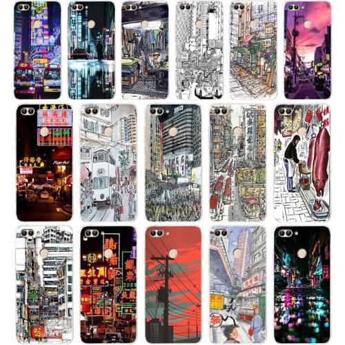 08AA Hong Kong Soft TPU Case Cover For Huawei Honor P Smart 2018 2019 Y6 Prime 2018 Nova 2i 3i View 10