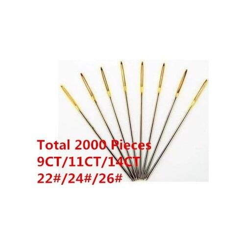 1 Lot=2000 Pieces 22# 24# 26# Embroidery Needle Cross Stitch Needle Best choice