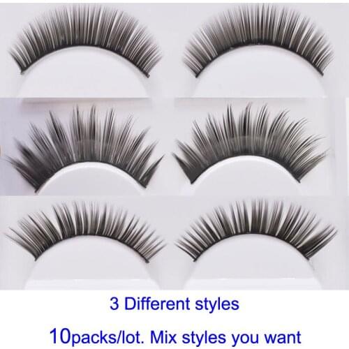 50pairs Wholesale False Eyelashes Extension Fake Eyelash Maquiagem Cilios Makeup Tool