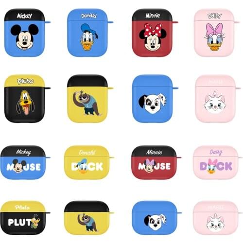 Disney Earphone Protective Case for Airpods Pro Airpods1/2 Protective Case Cartoon Hard Shell Shockproof No-fingerprint Cover