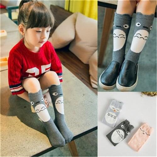 Baby knee high socks Boy Girl Long Sock Newborn Toddler Cartoon Cat leg warmers Cotton Infant Tube Socks Autumn Winter New Born