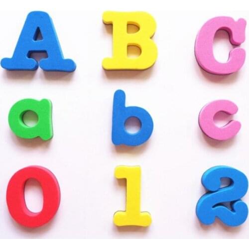 Infant Early Education Educational Toys Magnetic Alphanumeric Refrigerator Writing Identification Digital Alphabet Toys