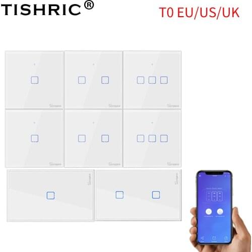 SONOFF Tx T0 US/EU/UK 1/2/3 Gang Wifi Wall Light Switch Panel Touch/Voice/APP Control Eweilink Smart Home Automation Alexa IFTTT