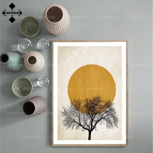 Winter Morning Sun Picture Nordic Wall Art Canvas Painting Simple Posters and Prints for Girl Bedroom Modern Home Decor No Frame