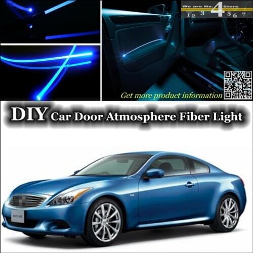 Interior Ambient Light Tuning Atmosphere Fiber Optic Band Lights For Nissan Skyline GT R GTR R30 R31 R32 R33 R34 V35 Inside Door