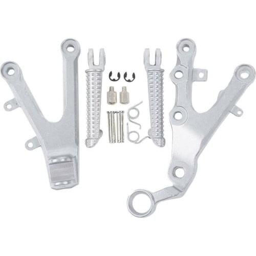 Motorcycle Front Foot Pegs Footrest Bracket Set For Yamaha YZF R6 2006-2017 07 08 09 10