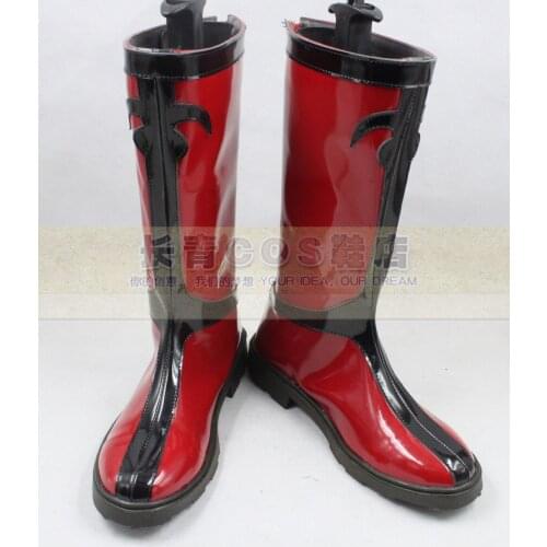 Karneval Gareki Red Cosplay Shoes Boots C006