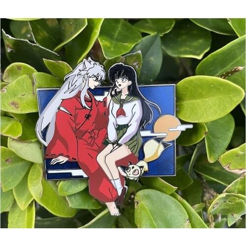 Inuyasha Sesshomaru Rin Rumiko Kagome Kikyo Naraku Metal Badge Brooch Pin Gift Pin Badge