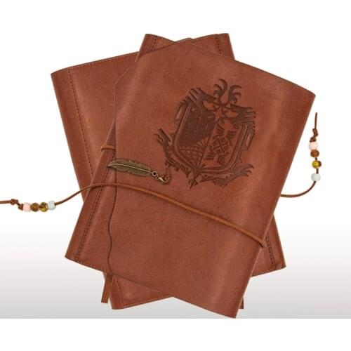 Monster Hunter Cosplay Retro PU Leather Notebook Journal Diary Workbook Anime Hand Book Binders A5 Xmas Gift