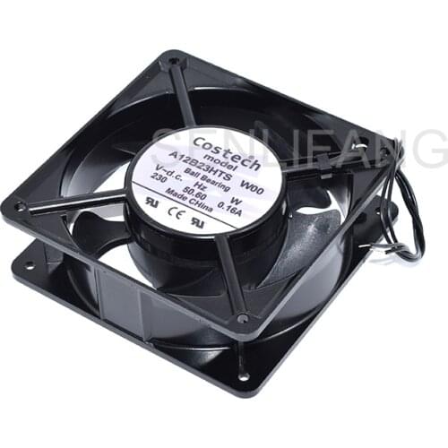 Brand NEW For Costec A12B23HTS DC230V 0.16A 120x120x38mm 2 Lines Server Square Cooling Fan