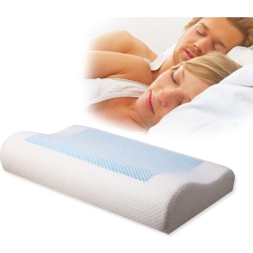 Slow Rebound Memory Foam Gel Neck Pillow Orthopedic Cervical Coccyx Massager Health Care Pain Release Sleeping Pillow