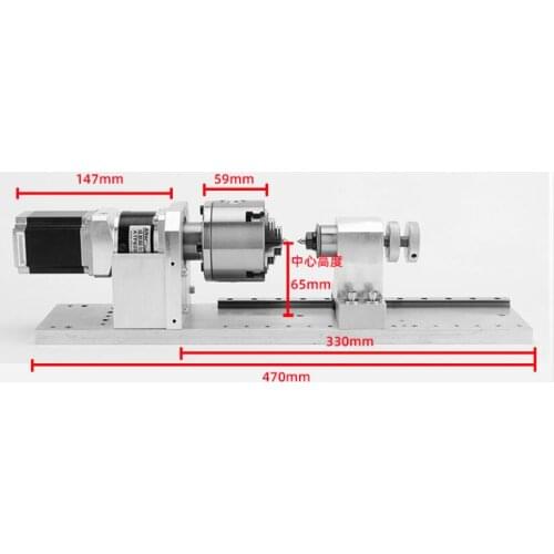 1:10Planetary engraving machine 4thaxis planetary reducer rotary axis A axis CNC indexing head engraving machine accessories