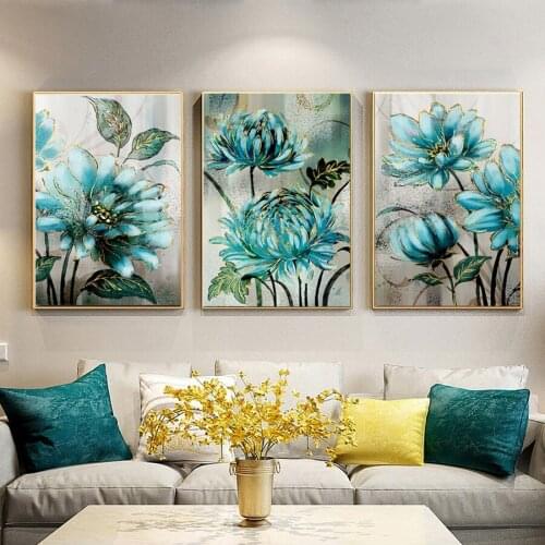 DIY latest diamond embroidery diamond painting blue peony flower 5D full angle diamond rhinestone home decoration holiday gift