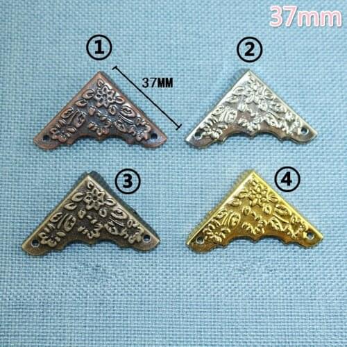 Practical 12pcs Antique Bronze Small Book Scrapbooking Albums Menus Folders Collar Corner Protectors
