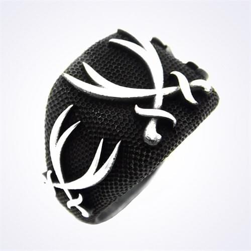 Mina Silver Zulfiqar Sword Black Sterling Silver Men 'S Ring