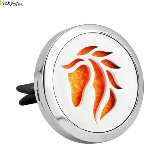Hose Aromatherapy Essential Oils Car Clip Vent Diffuser Living Locket 316L Stainless Steel Drop Shipping