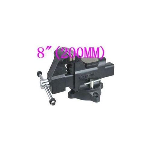 BESTIR taiwan made steel grooved rail base rotating 360degree industrial type 8"(200mm) heavy duty bench vise,NO.10944