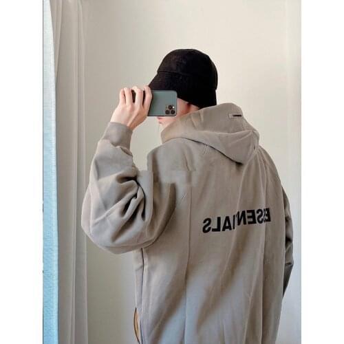 New Zip Hoodies Sweatshirts men 100% fog kanye west jerry lorenzo loose ovesized Zip-up Hoodies hip hop jacket couple