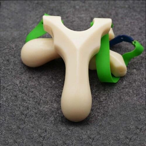 Outdoor Portable Camping Games Tools Hunting Sling Shot Resin Powerful Slingshot catapult Rubber Bands