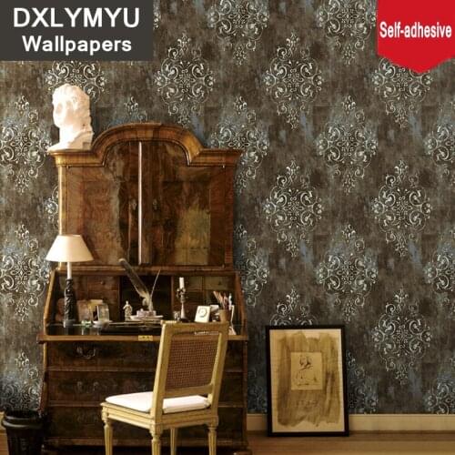 Thicken Retro European Wallpaper Self-adhesive Luxury Decoration Living Room Bedroom Background Waterproof Wall Sticker