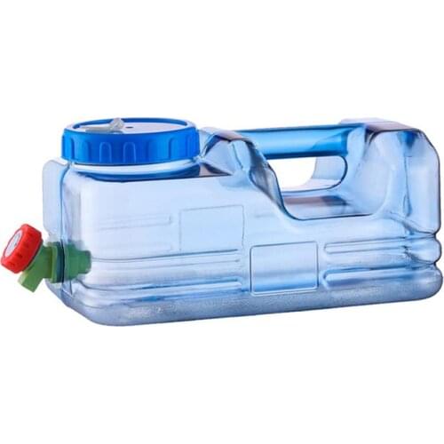 Large Capacity Water Bucket PC Material Portable Cube Water Tank Container With Faucet For Outdoor Camping Picnic Hiking