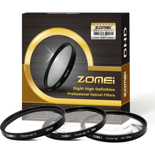 ZOMEI Original 52/55/58/62/67/72/77mm Macro Close-up Lens Filter +1+2+3+4+8+10 For Canon Nikon Sony DSLR Camera 500d 600d d3500