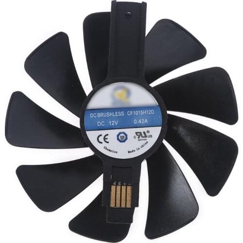 K92F for Sapphire Nitro RX480 570 VGA Fan 95mm/3.74inch 2PCS 4Pin 12V 0.42A Cooling Fan CF1015H12D Graphics Card Cooling Fan