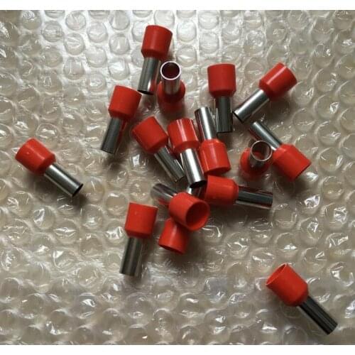 100pcs E16-12 E16-18 Tube insulating Insulated terminals 16.0MM2 Insulated Cord End Terminal Wire Ferrules
