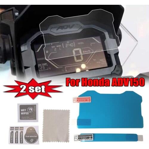 2 SET ADV150 Screen Protector Anti scratch Cluster Dashboard Cover Instrument Protective Film For Honda ADV 150 Parts 2019 2020