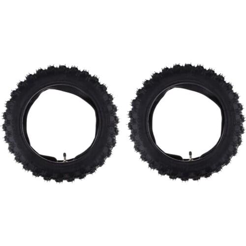 2.50-10 Inch 2Pcs Motorcycle Wheel Tire Rubber Anti-Skid Tire for Yamaha Yamaha PW50 Honda CRF50 XR50