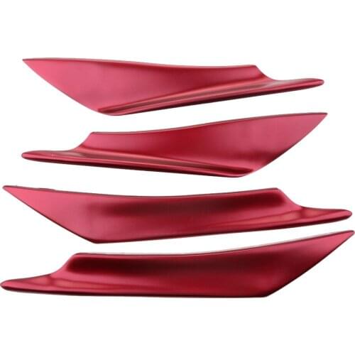 4 Pieces Car Universal Front Bumper Spoiler Lip Splitter Fins