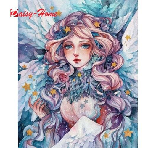 5D Diamond Painting Anime Girl Portrait Full of Square Round Drill Embroidery Home Decoration Handmade Photo