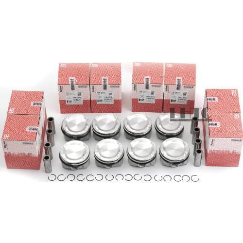 8x 11257598207 Pistons Rings Kit STD by Mahle Φ89mm For BMW M5 M6 X5 X6 M E70 F10 S63B44 / S63B44TU 4.4L (4395cc) V8 Twin Turbo