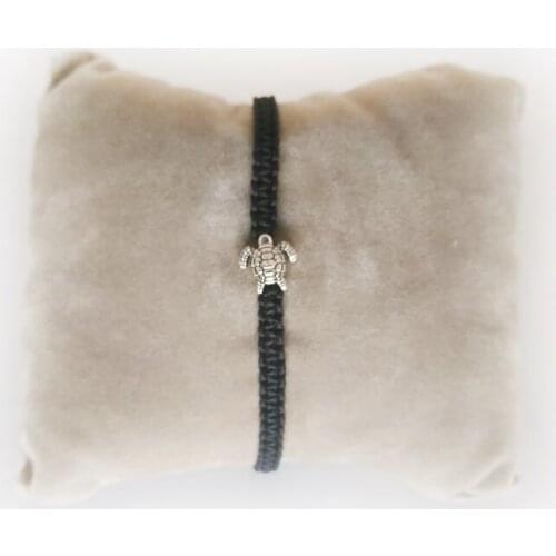 Tortoise Macrame Hand Knit Rope Bracelet İn Different Colors And Adjustable Size