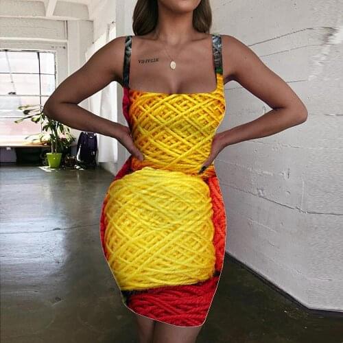 Giyu Brand Colorful Dresses Women Novelty 3d Print Cool Ladies Dresses Harajuku Bodycon Dress Womens Clothing Club New Boho