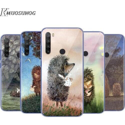Transparent Silicone Cover Hedgehog in the Fog For Xiaomi Redmi Note 9 9S Max 8T 8 7 6 5 Pro 5A 4X 4 Phone soft Case