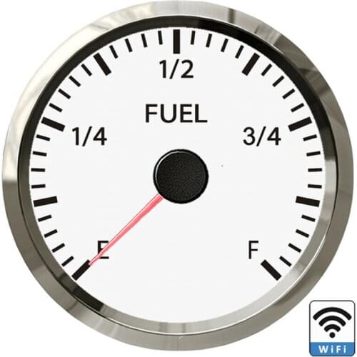 52mm Fuel Level Gauge Car Marine WiFi Fuel Level Gauge Indicator Tank Meter 0-190ohms 240-33ohms