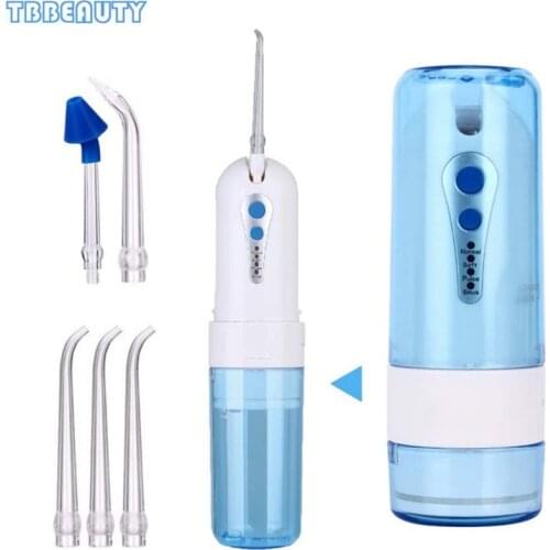 Dental Calculus Remover Dental Water Flosser USB Rechargeable Oral Irrigator IPX7 Waterproof 4 Mode Adjustment for Travel Home