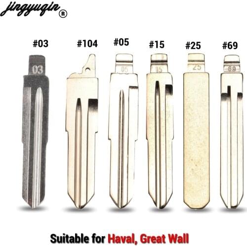 Jingyuqin #03 15 25 69 No.104 Car Key Remote For Great Wall HAVAL HOVER H1 H2 H3 H5 H8 H9 Replacement Blank Flip Key Blacde Fob