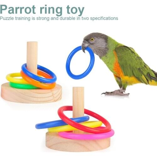 Ring Solid Wood Educational Funny Accessoires Intelligence Development Training Interactive Plaything