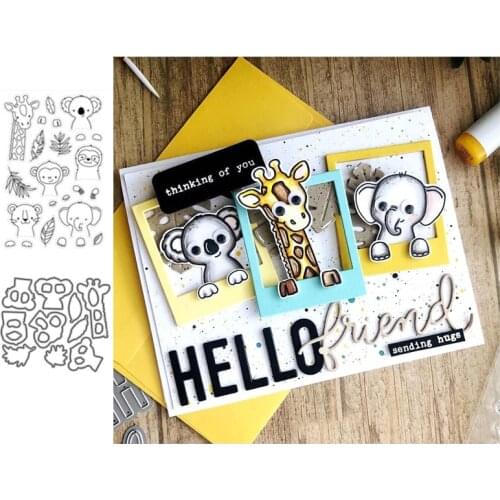 Cute Animal Metal Cutting Dies for Scrapbooking Handmade Tools Mold Cut Stencil New DIY Card Make Mould Model Craft Decoration