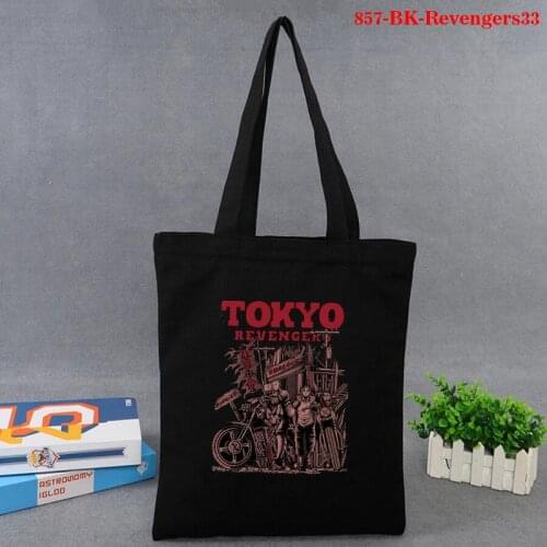 Fashion Hanagaki Takemichi Manjiro Sano Tokyo Revengers Handbag Shoulder Bags Casual Shopping Bag Girls Handbag Women Canvas Bag
