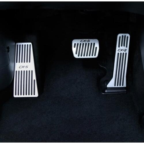 Aluminum alloy Car Accelerator Fuel Pedal Brake Pedals Cover Pad For Mazda CX-5 CX5 CX 5 2012 2013 2014 2015 2016 2017 2018 2019