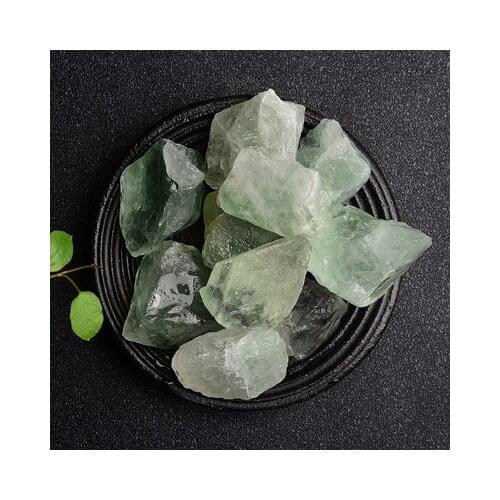 1000g Natural crystal raw stone gravel green fluorite raw stone crystal crafts crystal ornaments