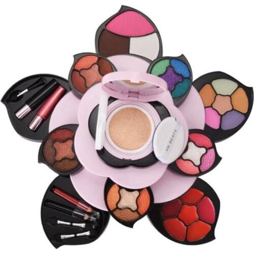 New High Quality Middle Rose makeup kit,Fashion cosmetic set,Mosituizing Lipgloss,Repair Concealer,Magic Eyebrow, Solid Lipstick