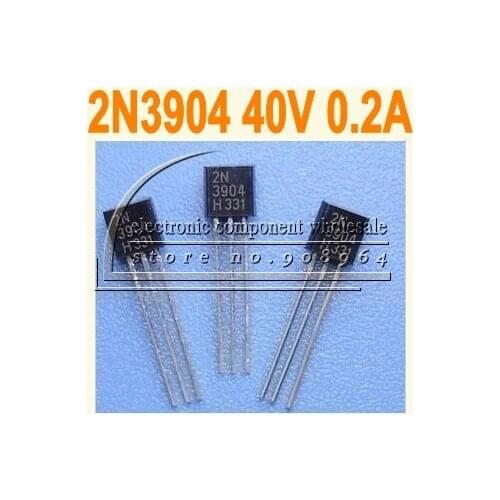 Wholesale 2N3904 40V 0.2A triode transistor NPN TO-92