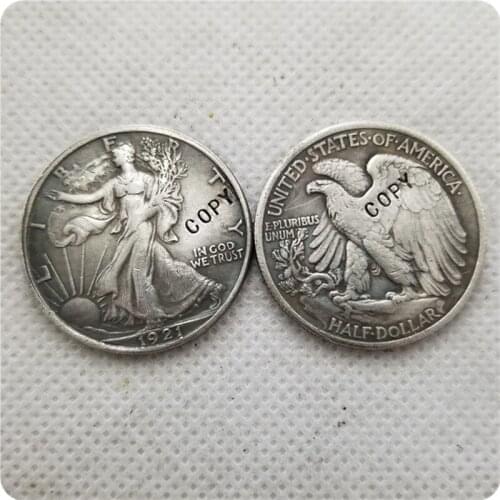 1921-P,S,D Walking Liberty Half Dollar COIN COPY commemorative coins-replica coins medal coins collectibles
