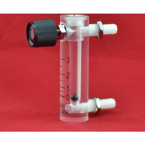 LZQ-2 3LPM plastic air flowmeter ( H=80mm Oxygen flow meter)with control valve for Oxygen conectrator ,it can adjust flow