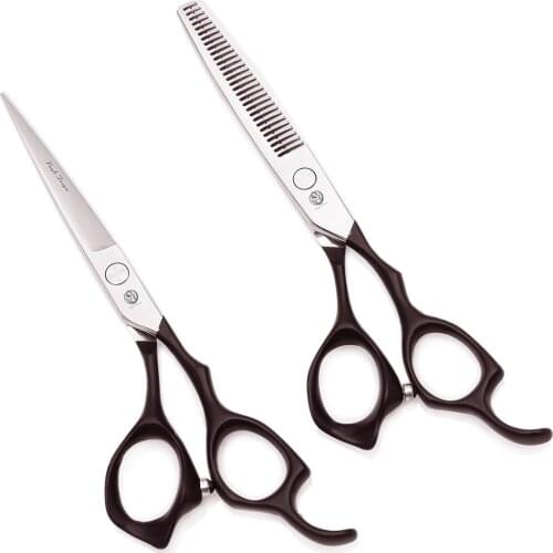 Professional Barber Scissors 6.0" Purple Dragon Stainless Haircut Thinning Shears Hairdressing Cutting Scissors 1024# Razor Edge