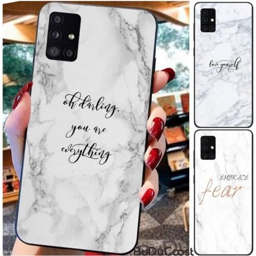 Luxury marble Phone Case For For Samsung Galaxy A10 A20 A30 A40 A50 70 A10S 20S A2 Core C8 A30S A50S A31